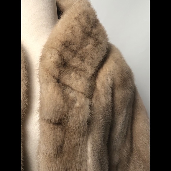 VTG 40s Blond Mink Fur Cape - Picture 16 of 16